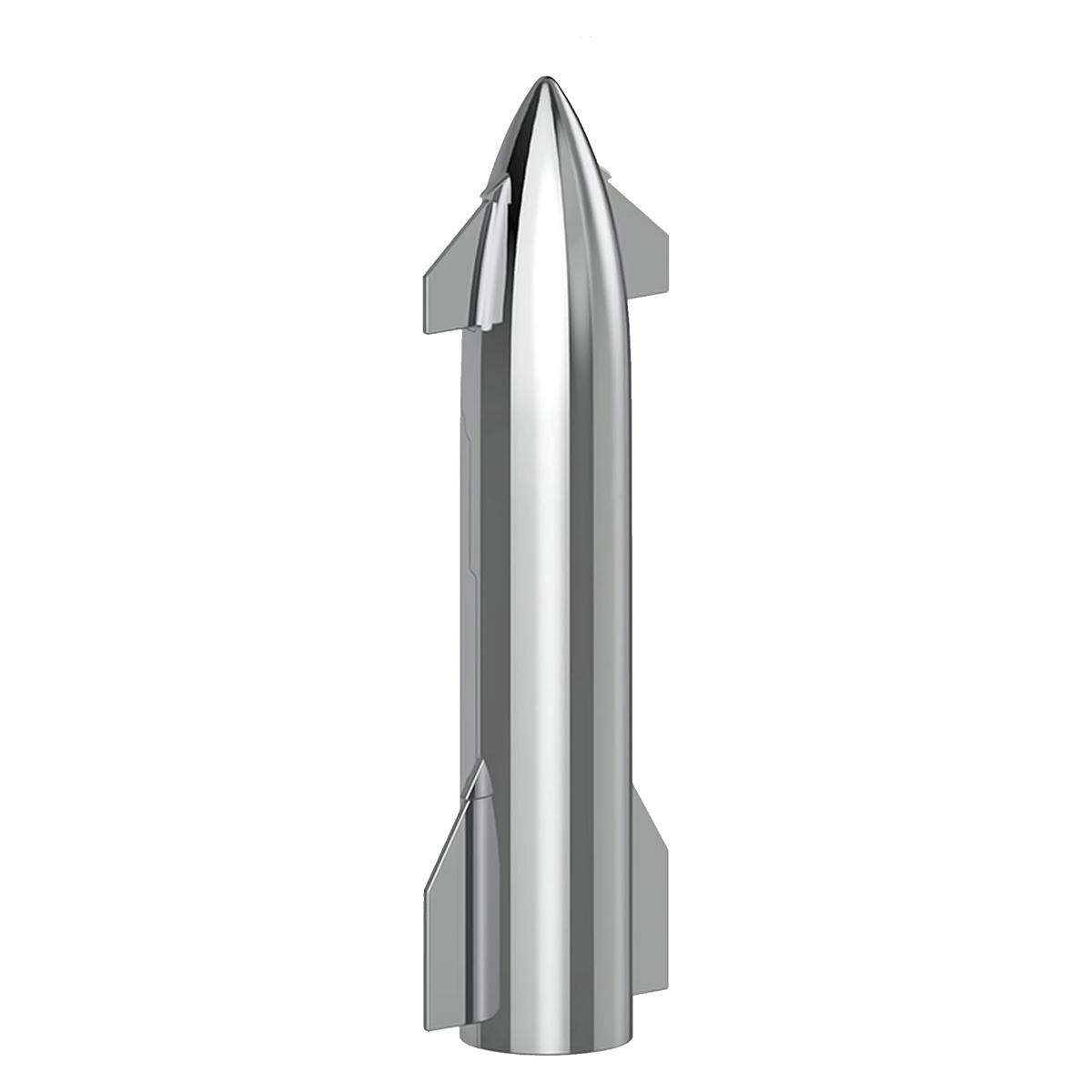 Foto 5 pulgar | Starship  Mxtas-001  1pza  1 :200   Starship  8x25xø3cm  Plástico  Plata