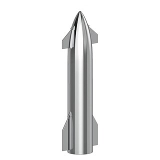 Foto 4 | Starship Mxtas-001 1pza 1 :200 Starship 8x25xø3cm Plástico Plata