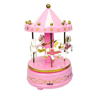 Foto 1 | Caja De Música Carrusel De Fantasía Lab.g Color Rosa