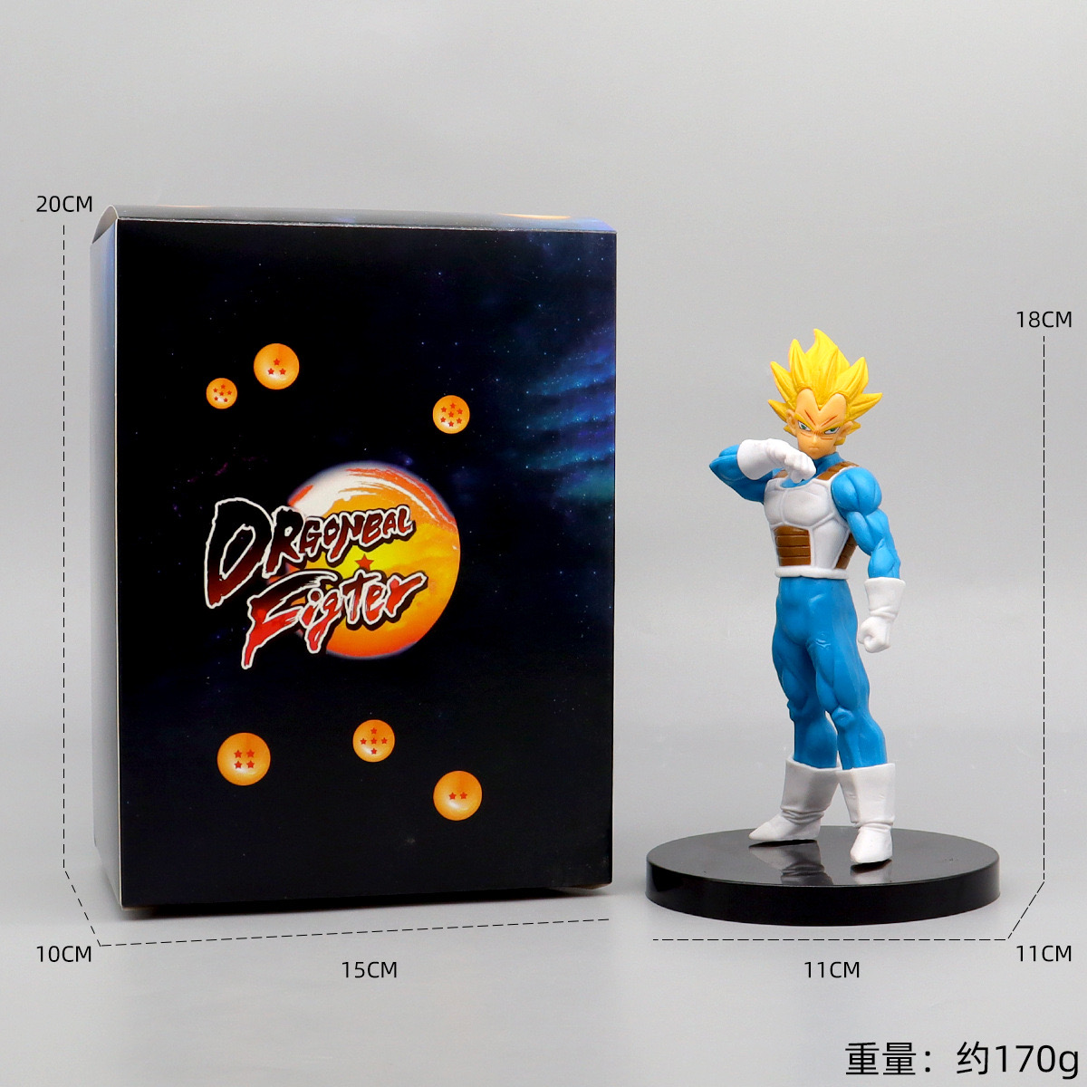 Foto 3 pulgar | Figura De Acción Sanmu Dragon Ball Vegeta Super Saiyan