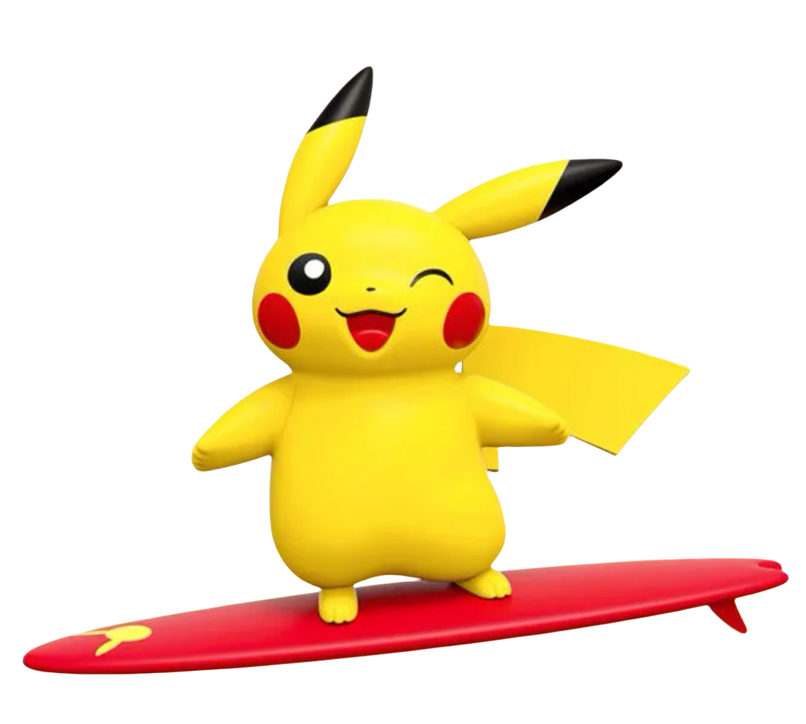 Foto 2 pulgar | Juguete Sanmu Pokémon Pikachu Surfing Cute - Venta Internacional
