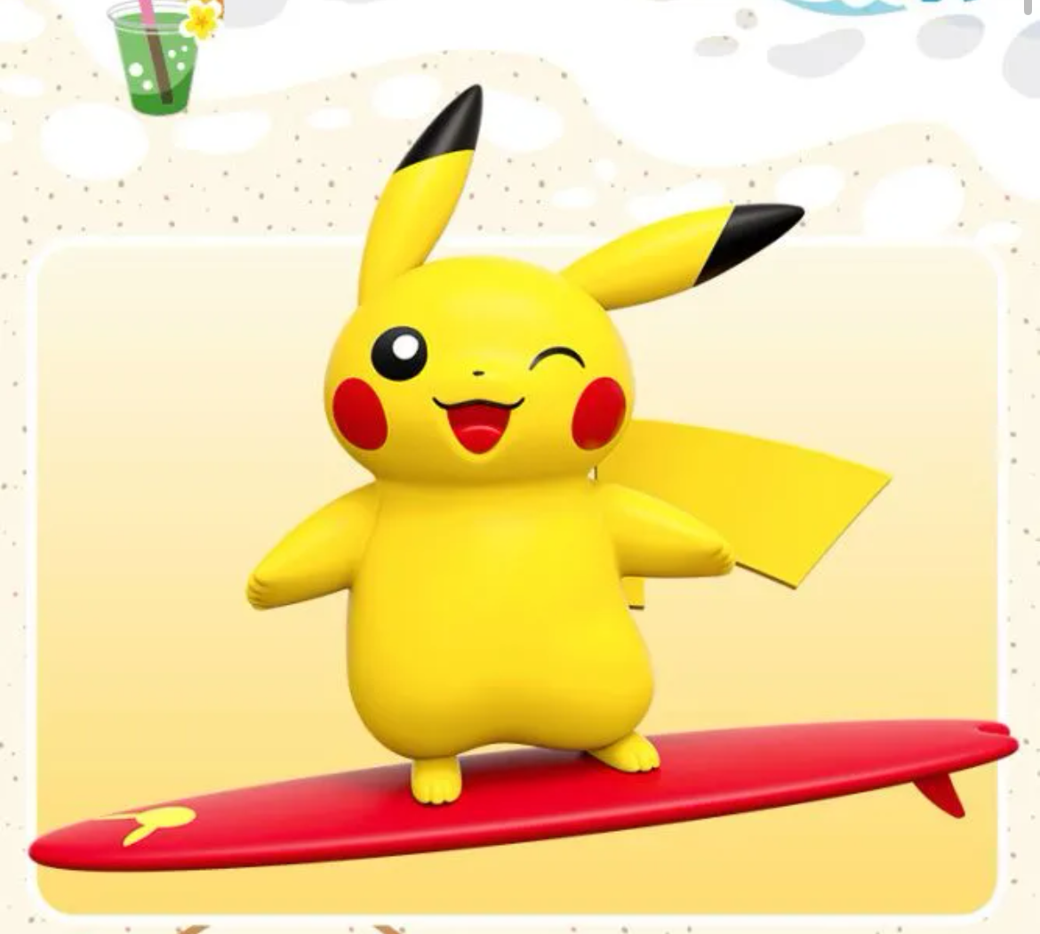 Foto 7 pulgar | Juguete Sanmu Pokémon Pikachu Surfing Cute - Venta Internacional