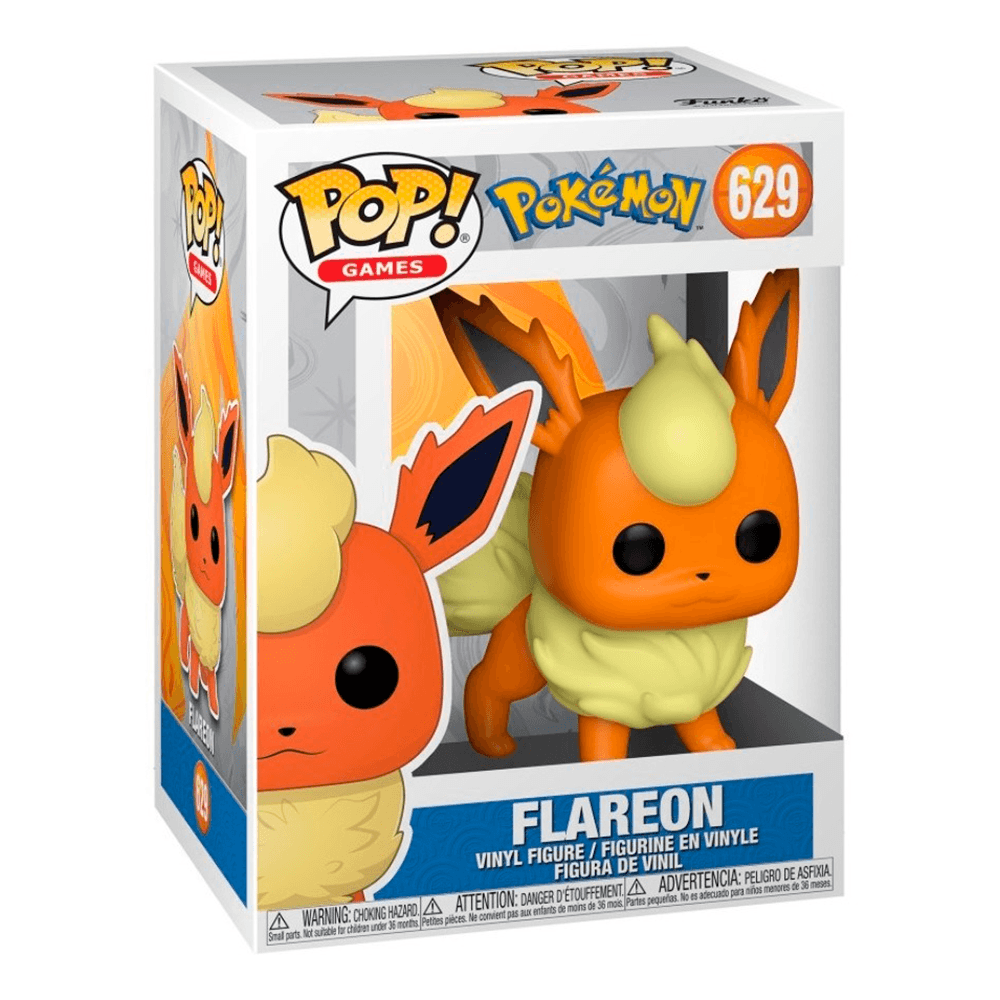 Foto 4 pulgar | Figura Funko Pop Original Pokemon Videojuego de Flareon 629/ Kan136