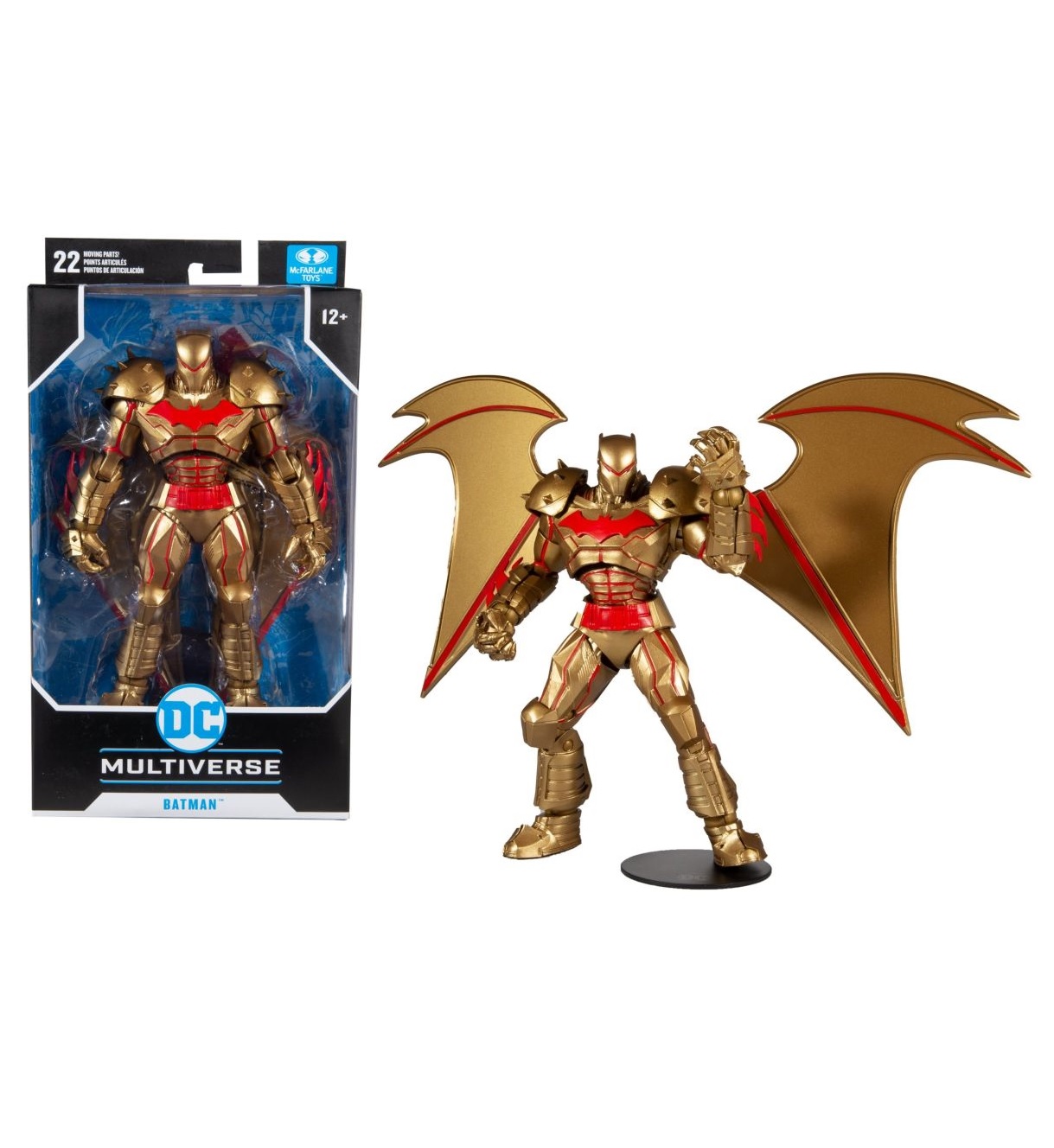 Figura de Batman Mcfarlane Gold Suit Dorado