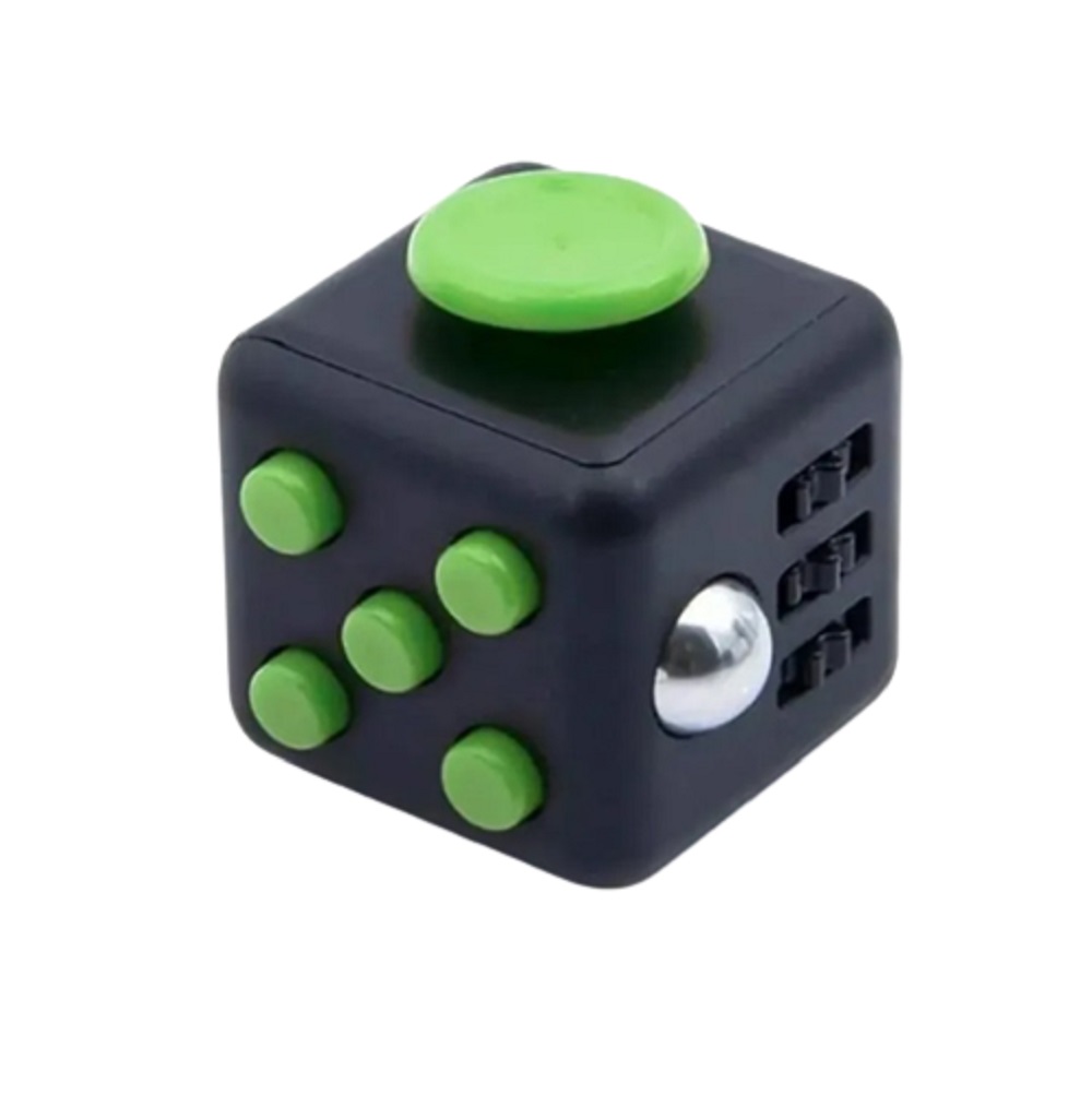 Foto 2 pulgar | Juguete Anti Estrés Fidget Cube Malubero color Verde con Gris