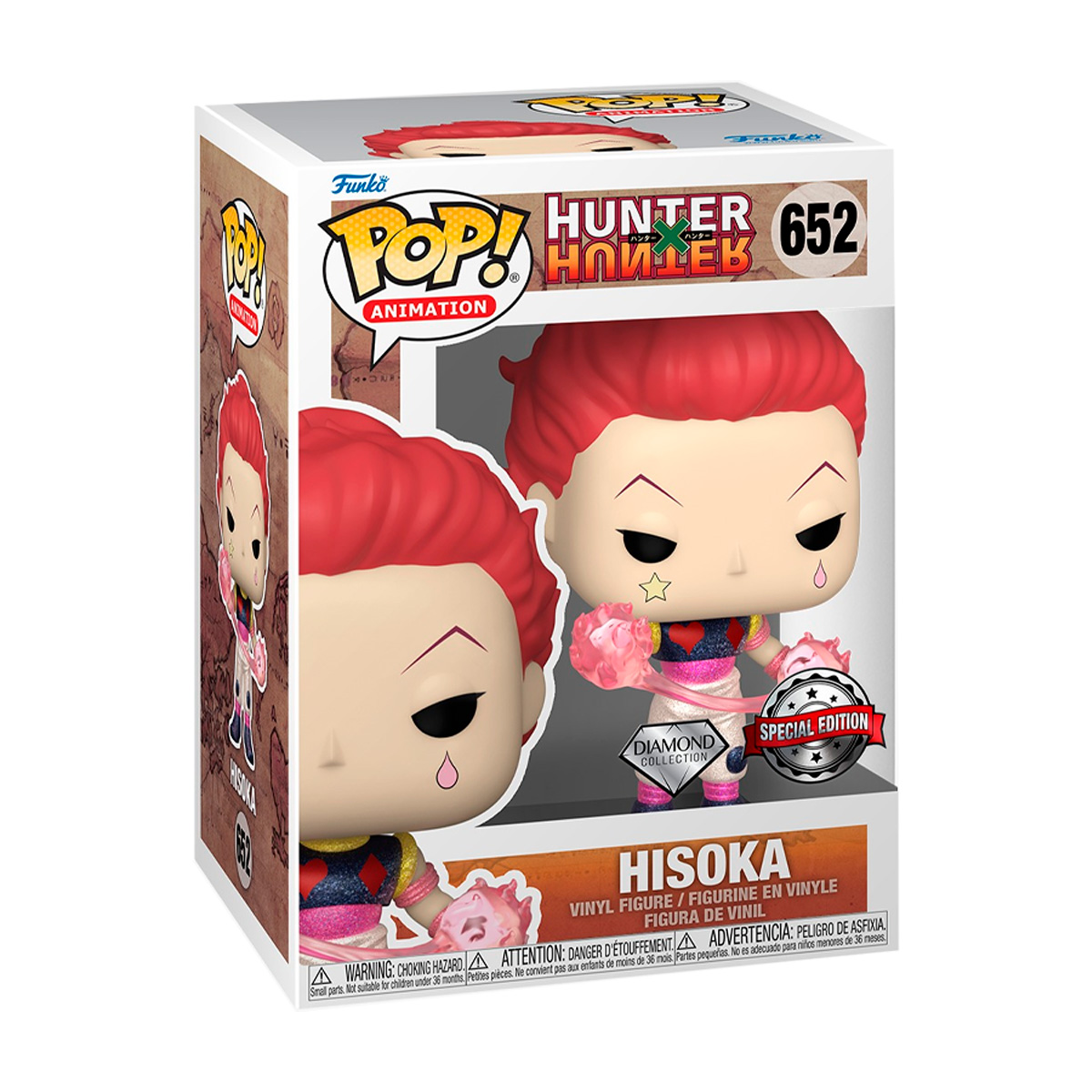 Foto 4 pulgar | Funko Pop Hisoka 652 Diamond Glitter Hunter X Hunter Anime