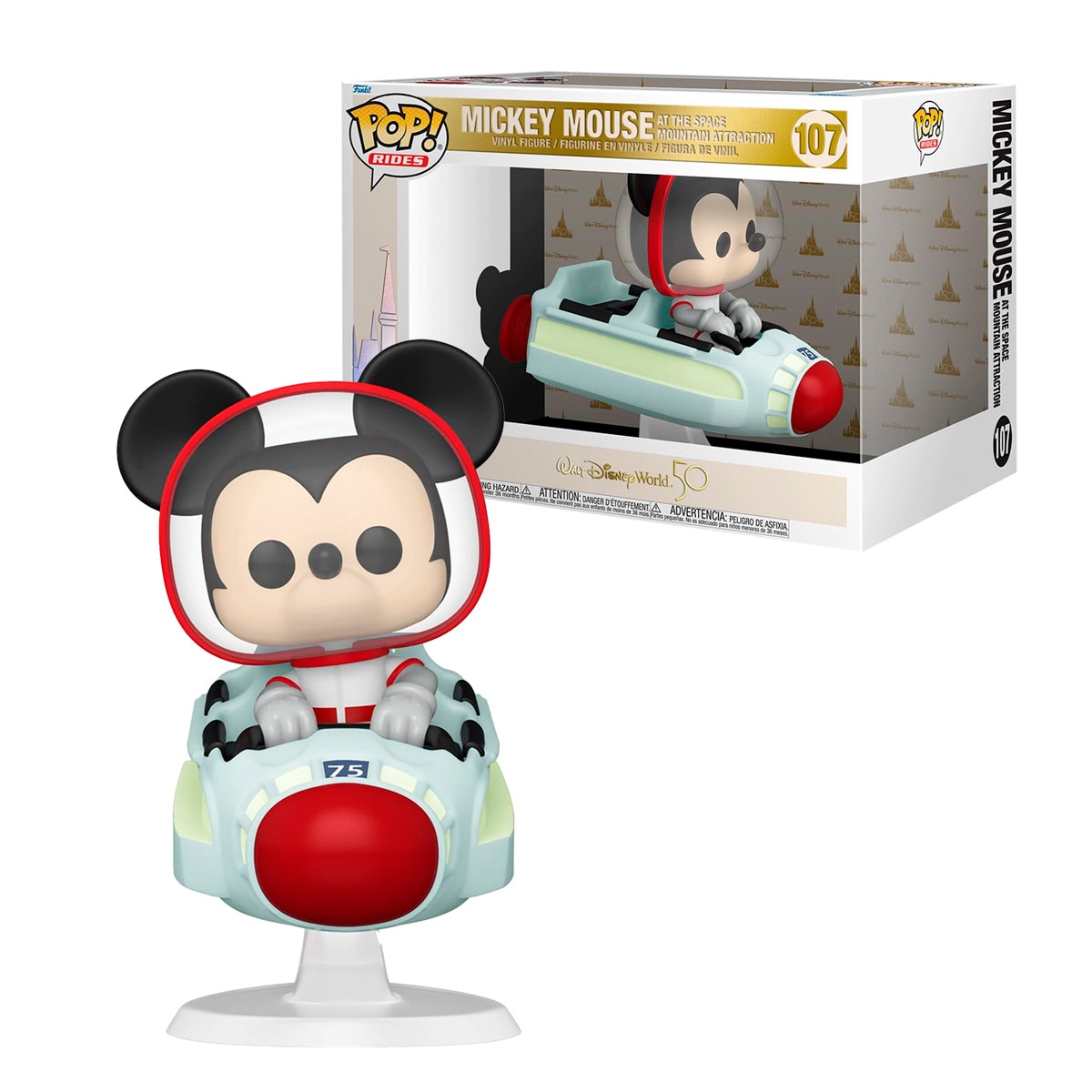 Funko Pop! Ride Walt Disney World 50th Montaña Espacial con Mickey 107 $990