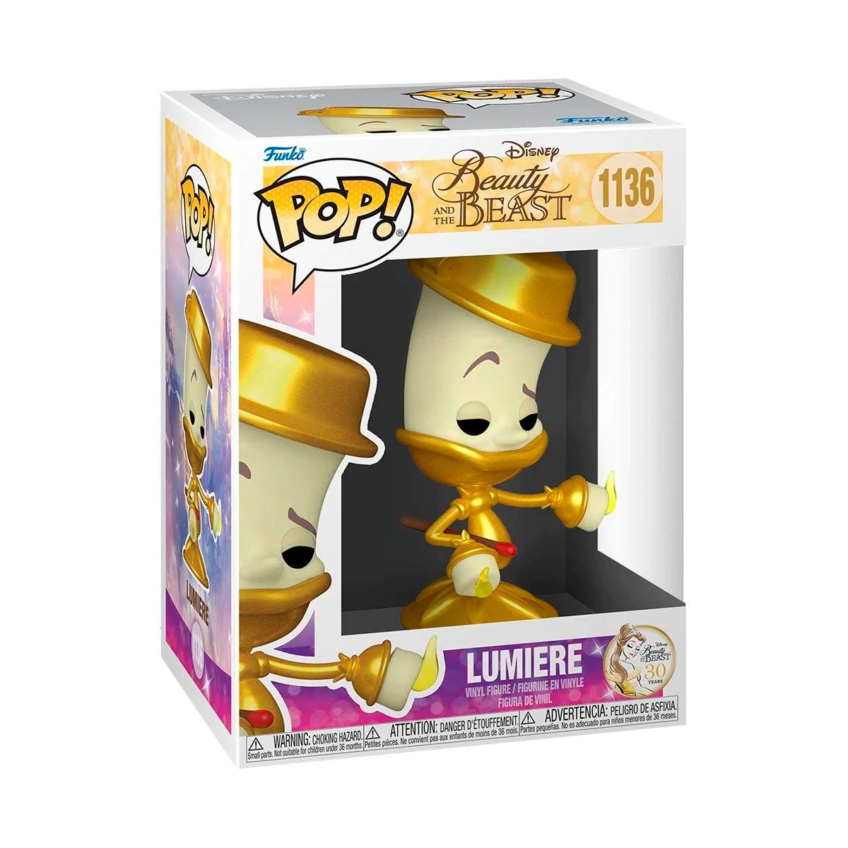 Foto 4 pulgar | Funko Pop Disney La Bella y La Bestia Lumiere  1136