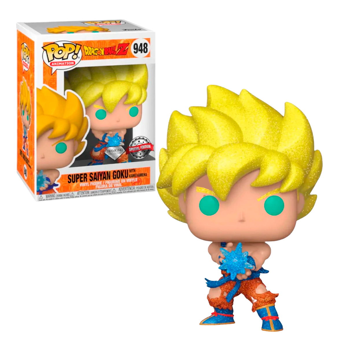 Foto 2 pulgar | Figura Funko Pop Animation Dragon Ball Z  Super Saiyan Goku With Kamehameha Diamon 948