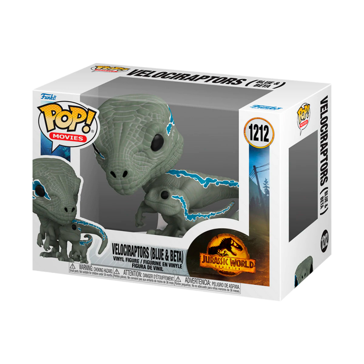 Foto 2 pulgar | Figura Funko Pop Blue y Beta 1212 Velociraptors Jurassic World