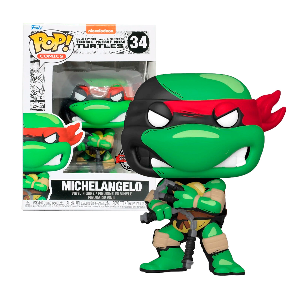 Foto 2 pulgar | Funko Pop! Miguel Angel 34 Tortugas Ninja TMNT Exclusivo