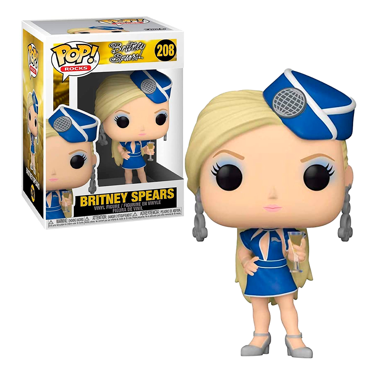 Foto 2 pulgar | Funko Pop! Britney Spears Toxic Aeromoza 208 Rocks Original