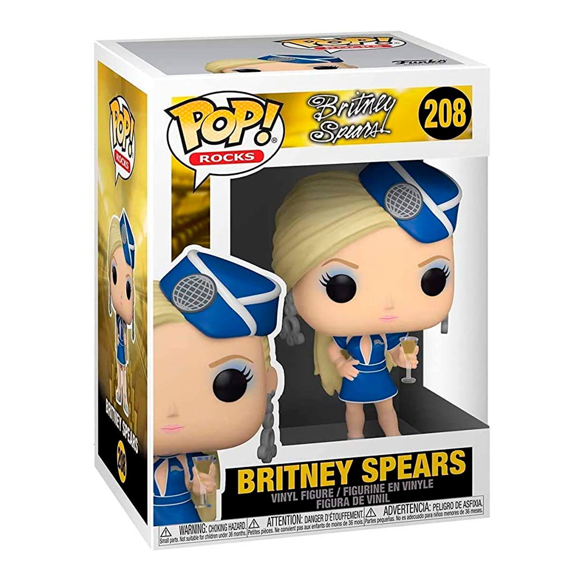 Foto 4 pulgar | Funko Pop! Britney Spears Toxic Aeromoza 208 Rocks Original