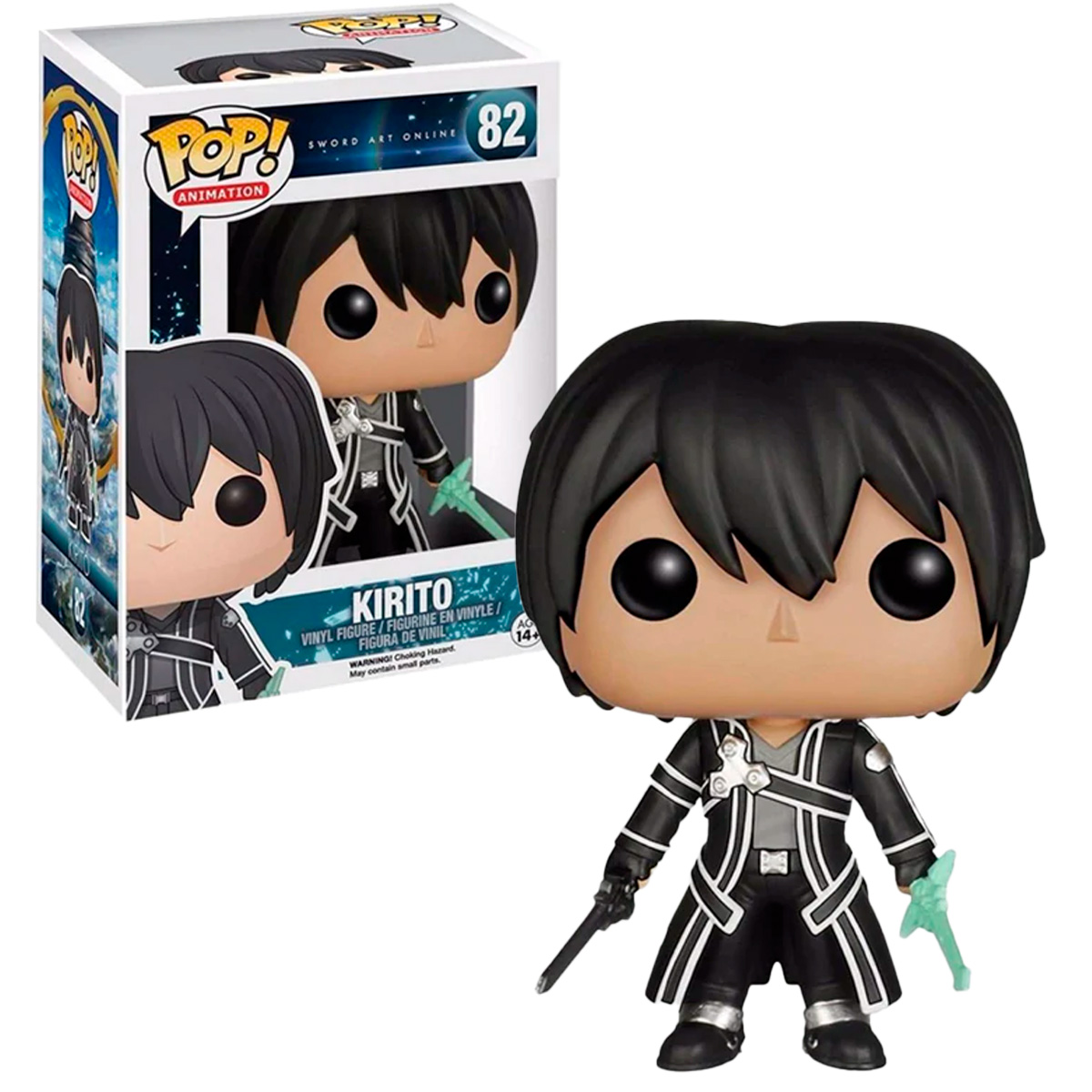 Foto 2 pulgar | Figura Funko Pop Kirito 82 Espadas Sword Art Online Anime Original