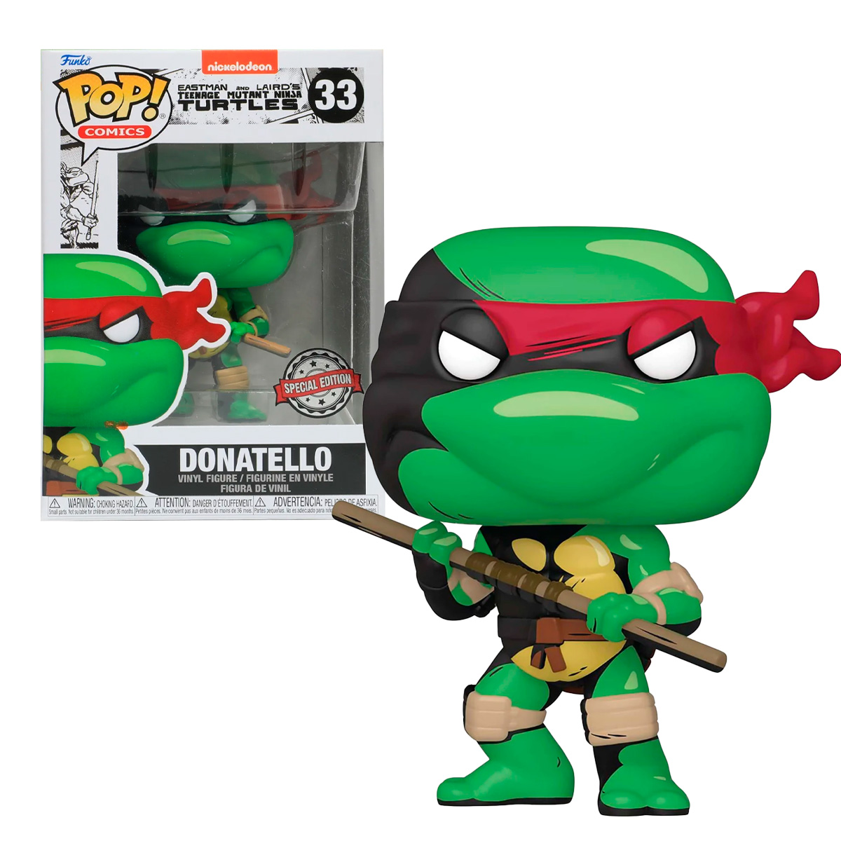 Foto 2 pulgar | Figura Funko Pop Donatello 33 Tortugas Ninja Tmnt Exclusivo