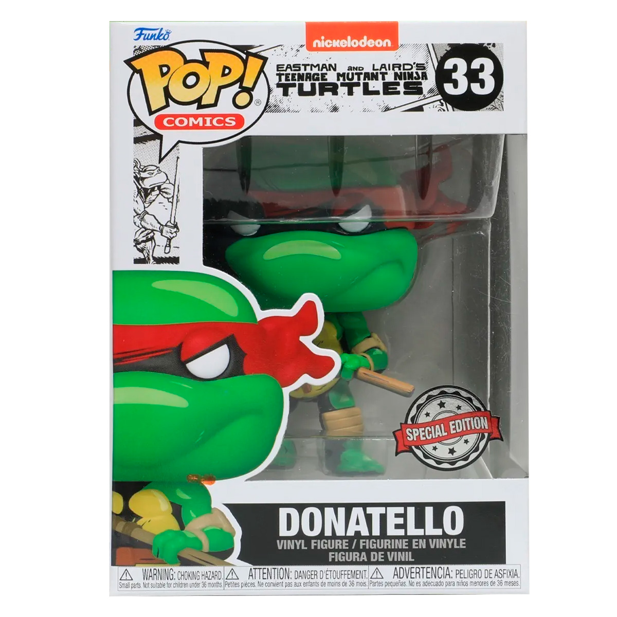 Foto 4 pulgar | Figura Funko Pop Donatello 33 Tortugas Ninja Tmnt Exclusivo