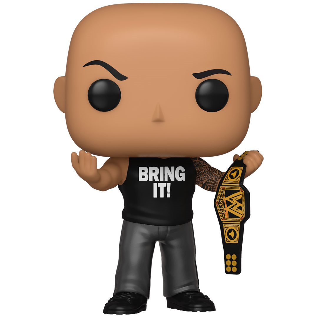 Figura Funko Pop de The Rock With Belt EE Exclusive WWE 91
