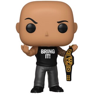 Foto 1 | Figura Funko Pop de The Rock With Belt EE Exclusive WWE 91