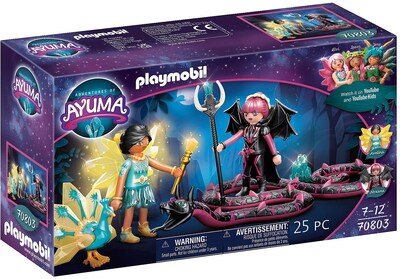 Foto 1 | Playmobil Adventures Of Ayuma Crystal Fairy And Bat Fairy With Soul Animals-Venta Internacional