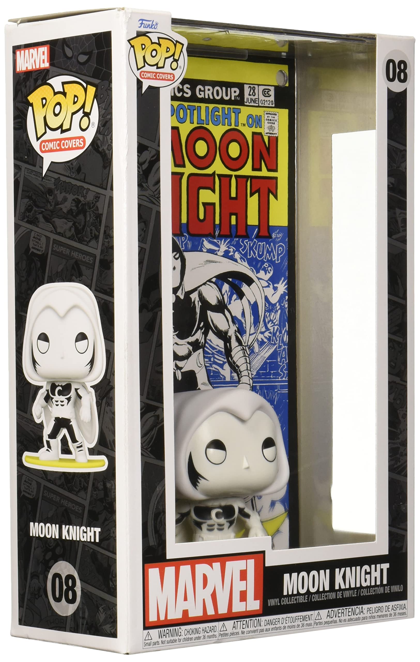 Venta Internacional-  Funko 61500 Pop Comic Cover: Marvel- Moon Knight