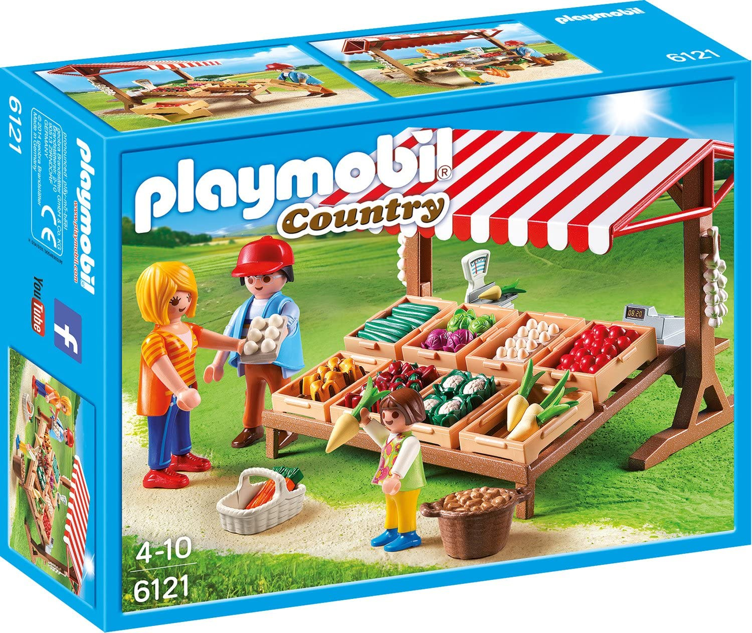 Venta Internacional-  Playmobil Farmer's Market Vegetable Stand