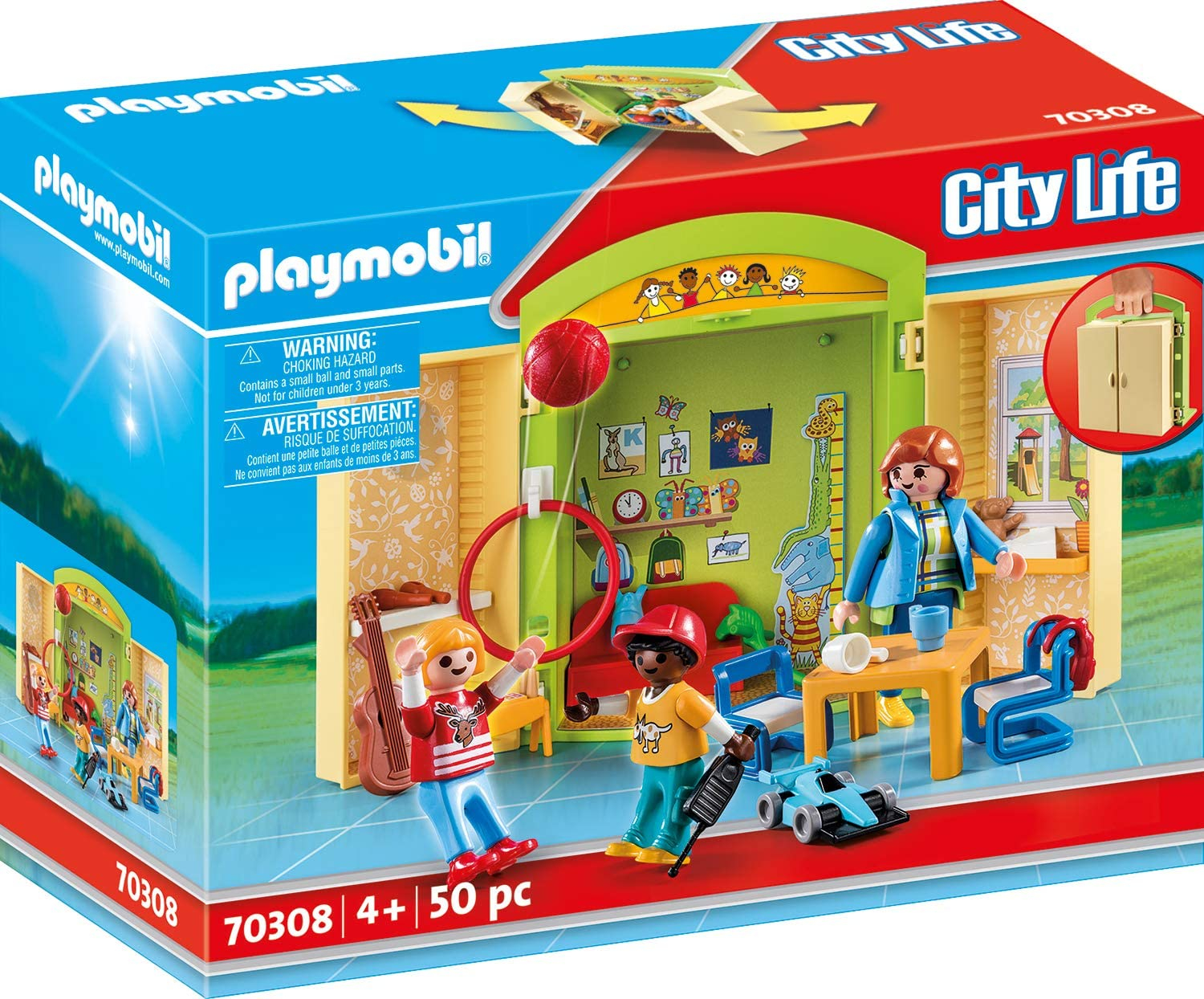 Venta Internacional-  Playmobil City Life 70308 Cofre Guardería, A Partir De 4 Años