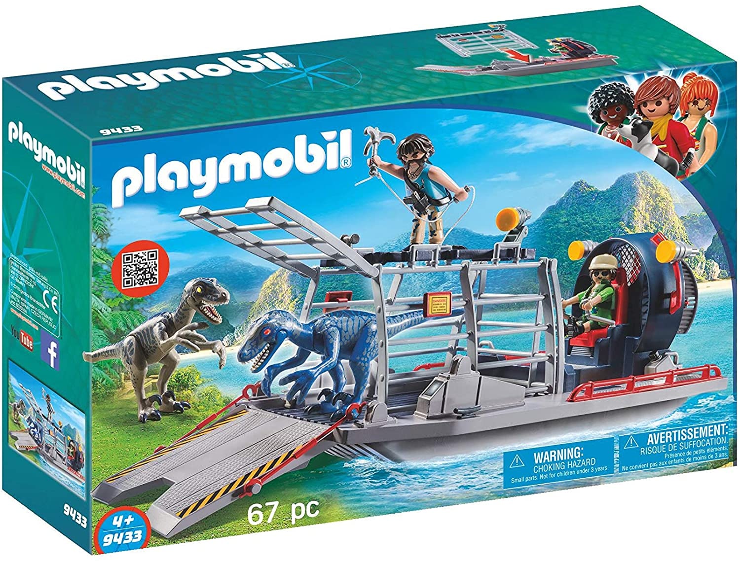 Venta Internacional Playmobil Enemy Airboat With Raptor Building