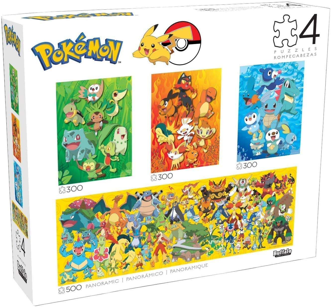 Foto 2 pulgar | Venta Internacional-  Buffalo Games - 4 En 1 Multipack - Pokémon, 500