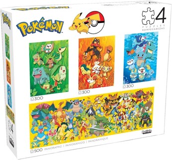Foto 1 | Venta Internacional- Buffalo Games - 4 En 1 Multipack - Pokémon, 500