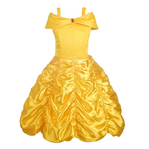 Venta Internacional-  Dressy Daisy - Vestido De Princesa Belle Disfraz De Bella Y La Bestia Con Accesorios Para