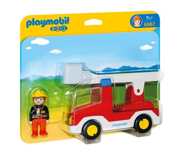 Foto 1 | Venta Internacional- Playmobil 1.2.3 6967 Camión De Bombero, A Partir De 1.5 Años