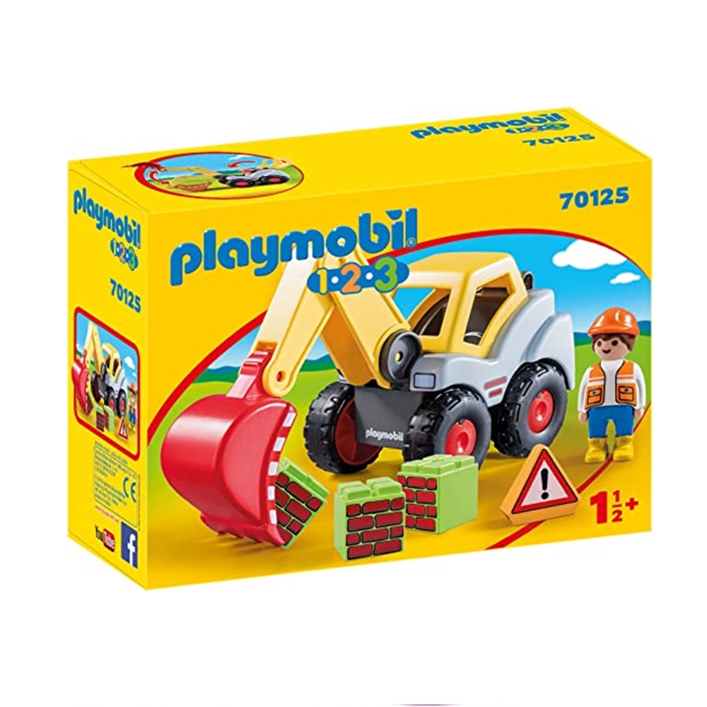 Venta Internacional-  Playmobil 1.2.3 Pala Excavadora.