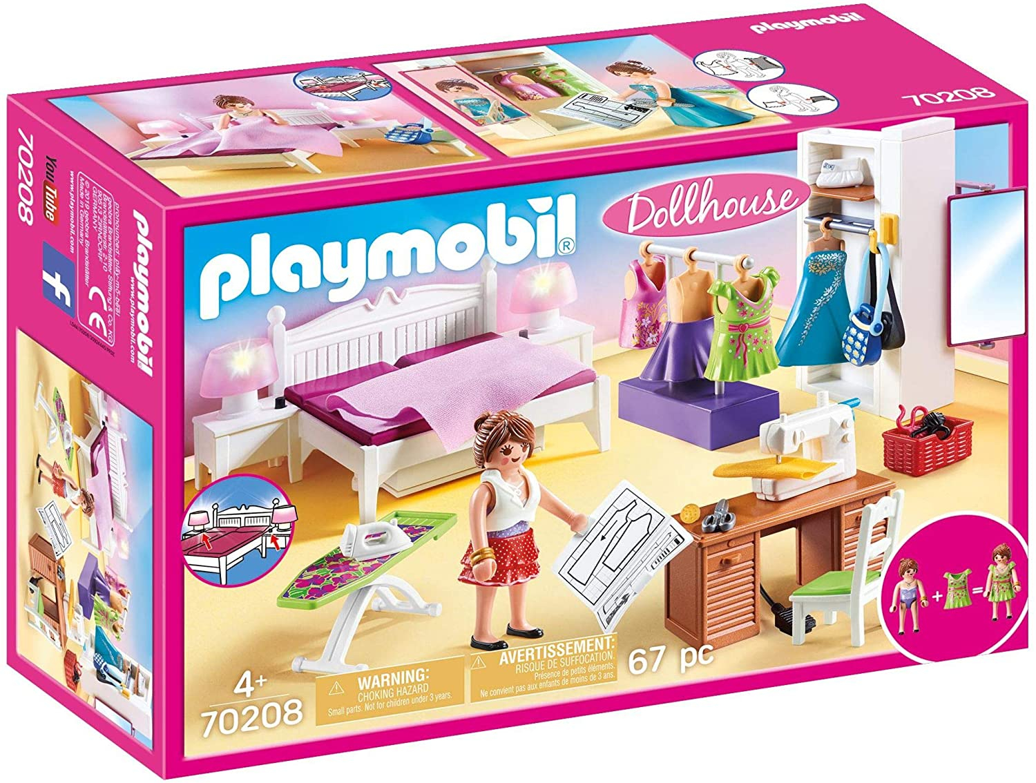 Venta Internacional-  Playmobil Dormitorio Con Maquina De Coser, Multicolor