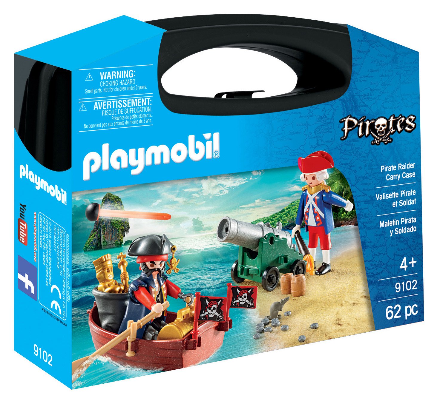 Playmobil- Maletín Grande Pirata Y Soldado-Venta Internacional