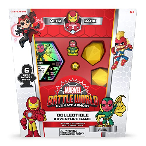 Venta Internacional-  Funko Marvel Battleworld: S3 Mega Pack -vision (clásico), Talla Única (60503)