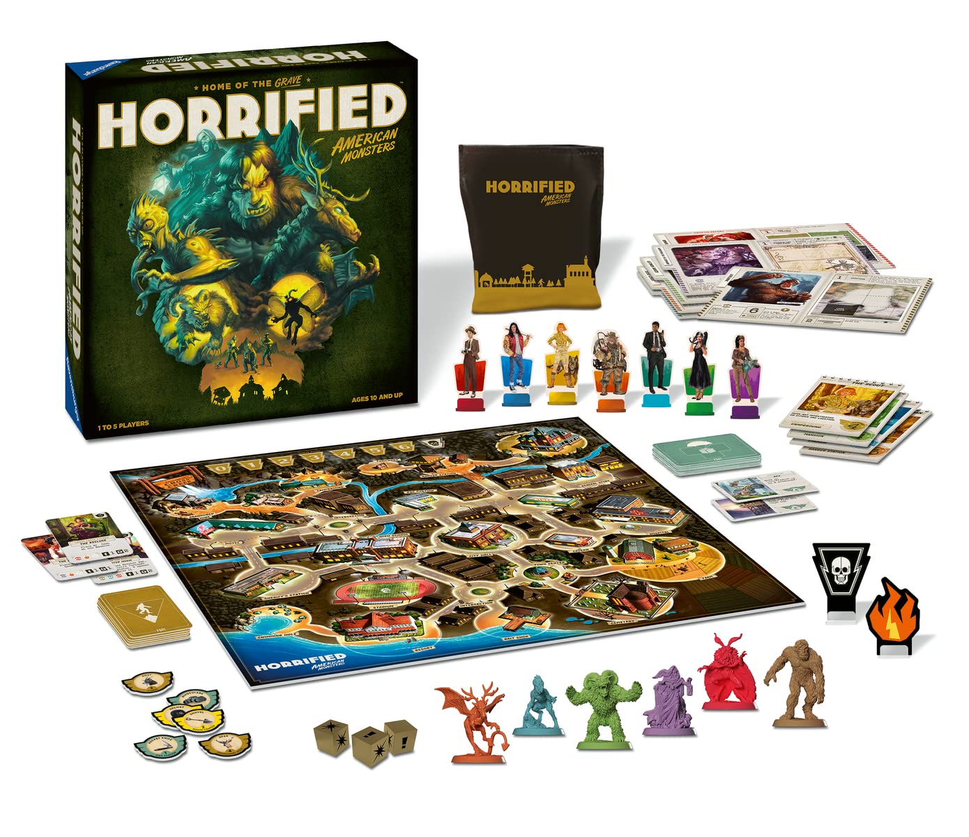 Foto 2 pulgar | Venta Internacional-  Ravensburger Horrorizado: Juego De Mesa De Estrategia De Monstruos Estadounidenses Para Edad