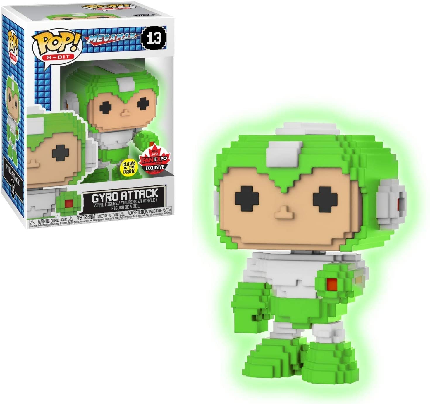Foto 2 pulgar | Venta Internacional-  Funko Pop! Mega Man 8-bit Gyro Ataque Brilla En La Oscuridad #13