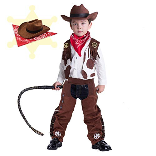 Venta Internacional-  Spooktacular Creations Disfraz De Vaquero De Lujo Para Niños, Fiesta De Halloween, Juego D