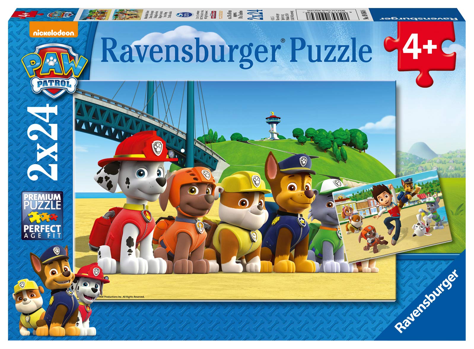 Foto 2 pulgar | Venta Internacional-  Ravensburger - Puzzle 2 X 24, Paw Patrol A (09064)