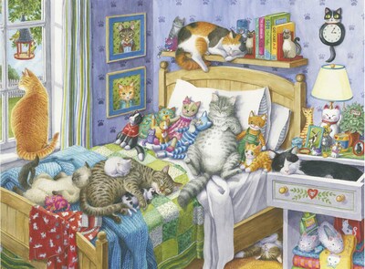 Foto 1 | Ravensburger Siesta de Gatos Rompecabeza 500 Piezas - Venta Internacional