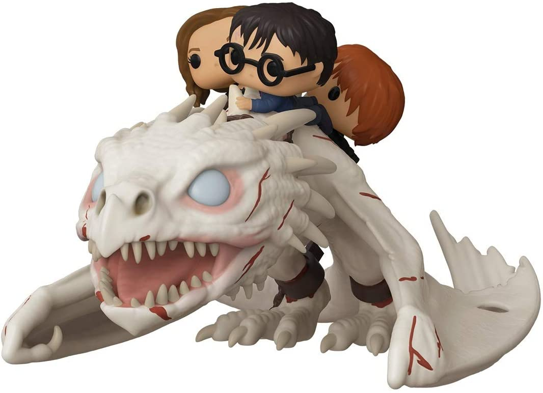 Foto 2 pulgar | Venta Internacional-  Funko Pop! Atracciones: Harry Potter - Gringotts Dragon Con Harry, Ron Y Hermione, Figura De Vini