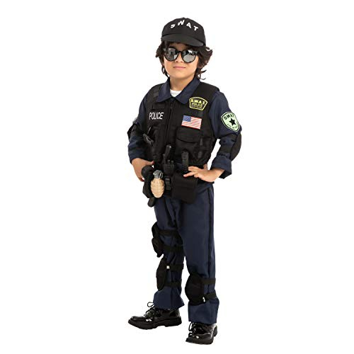 Venta Internacional-  Spooktacular Creations Disfraz De Policía Para Niños Cosplay De Halloween, S.w.a.t. Oficial