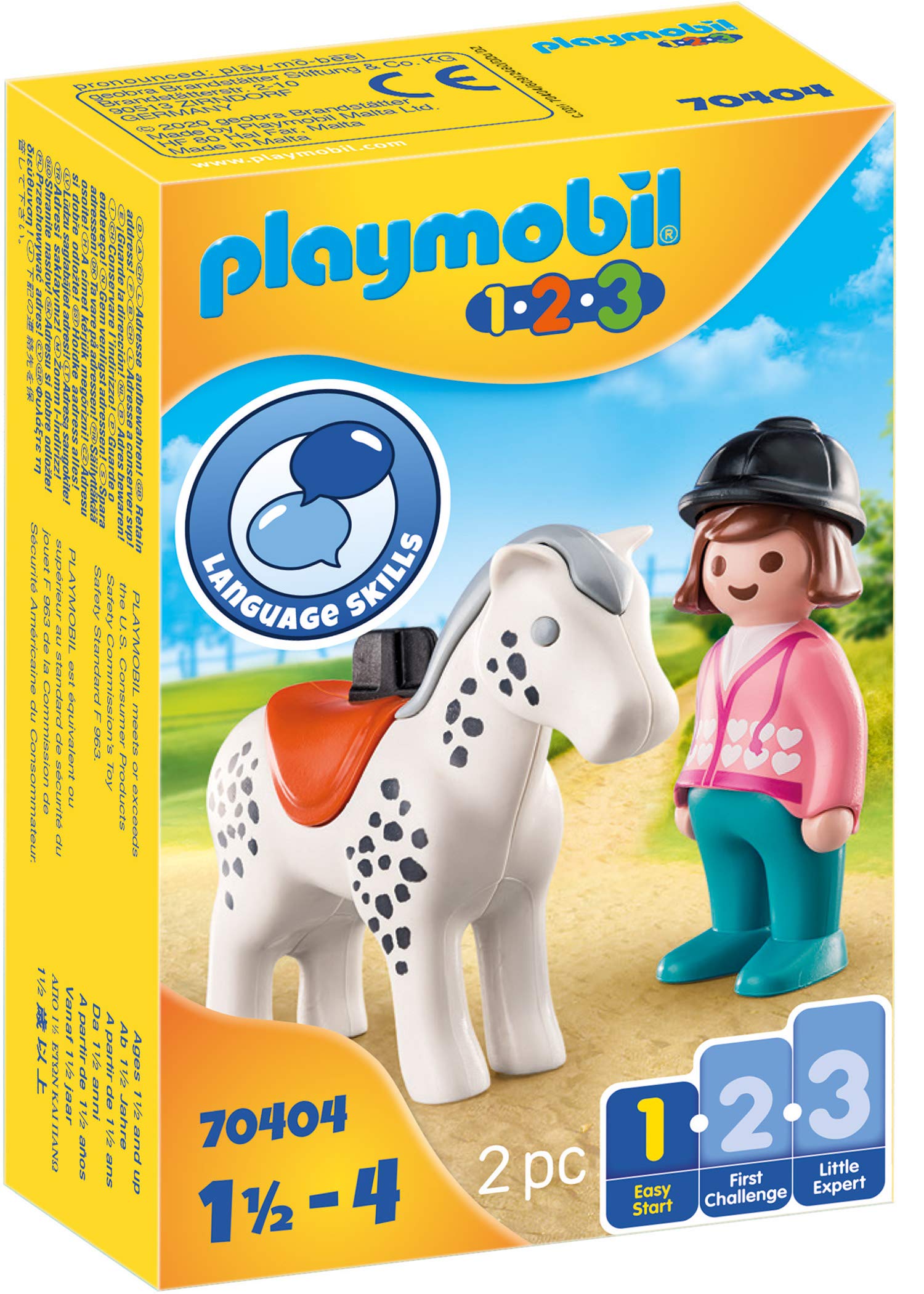 Venta Internacional-  Playmobil - 1.2.3 Rider With Horse