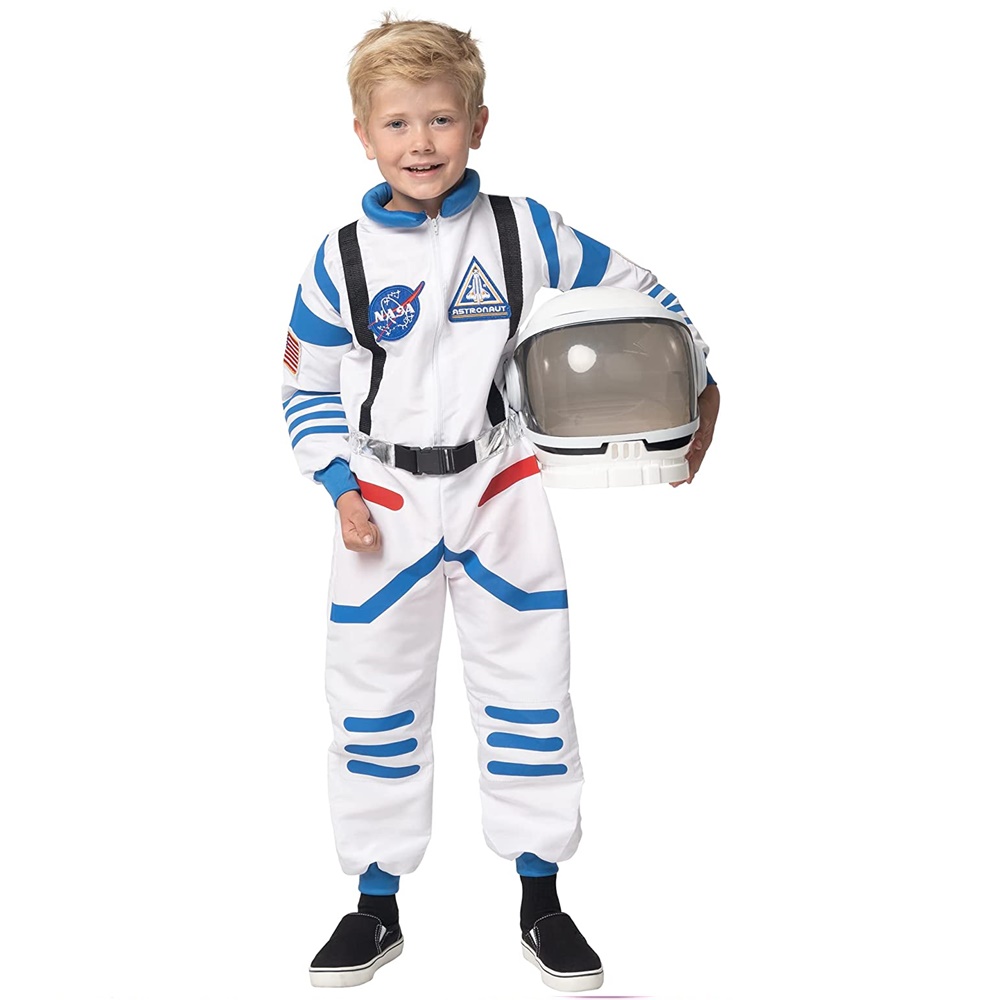 Venta Internacional-  Spooktacular Creations Disfraz Unisex De Astronauta Blanco Para Niños, Mono Piloto De La Nas