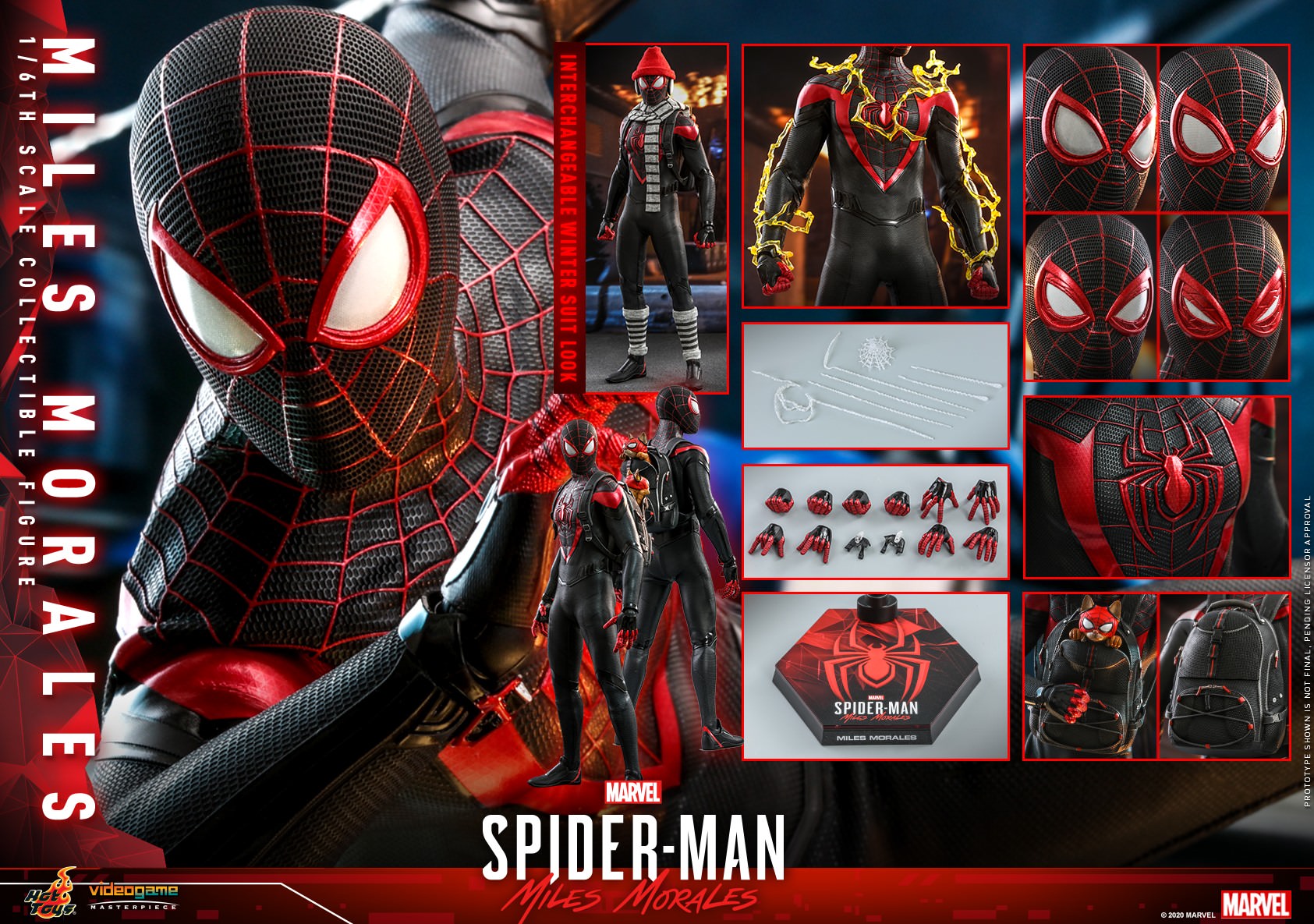 Foto 3 pulgar | Spider-Man Miles Morales 1/6 Hot Toys Marvel