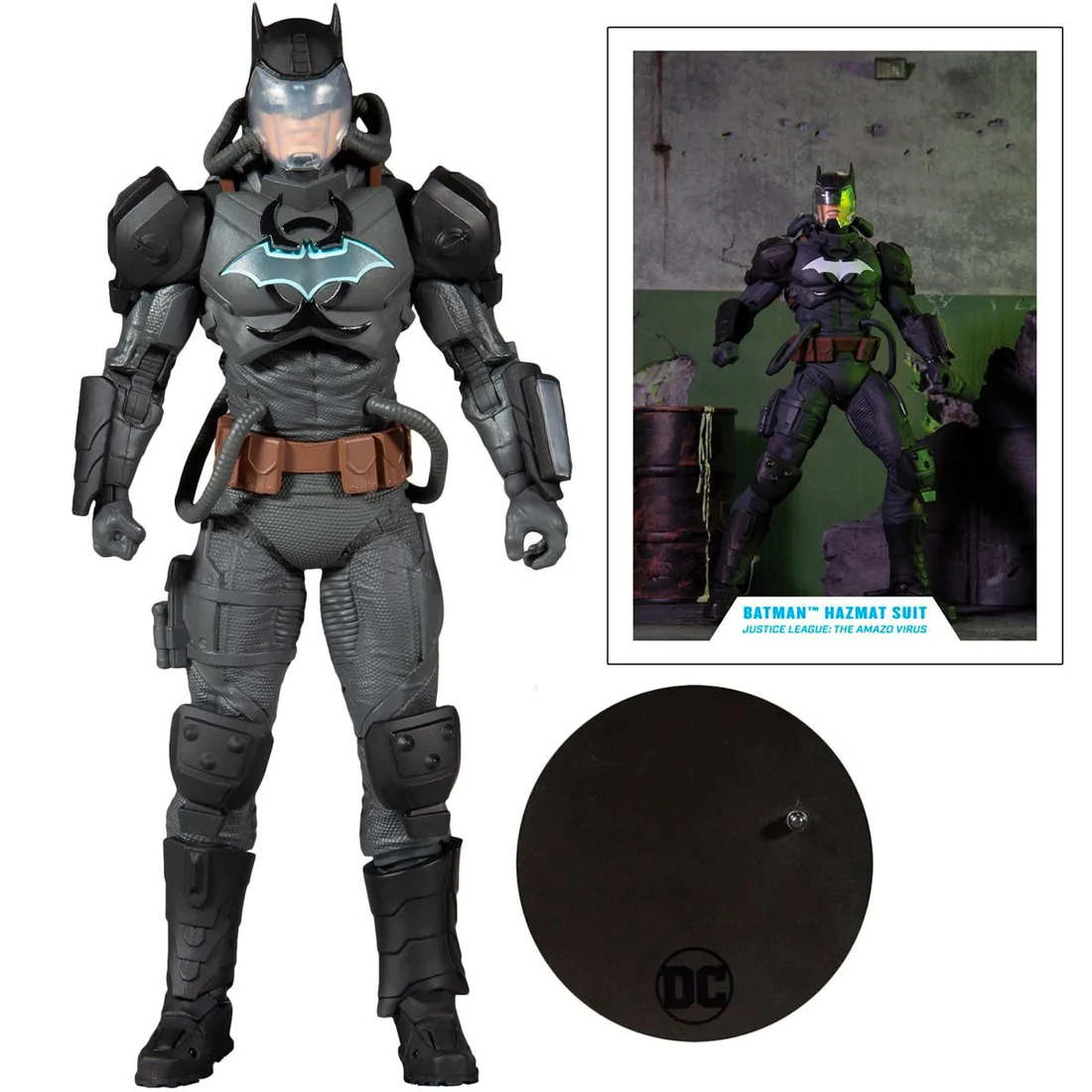 Batman Hazmat Suit Mcfarlane Toys Justice League The Amazo Virus