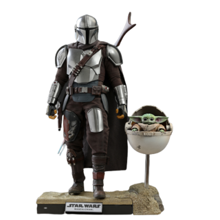 Foto 1 | The Mandalorian And The Child Deluxe 1/6 Hot Toys Star Wars