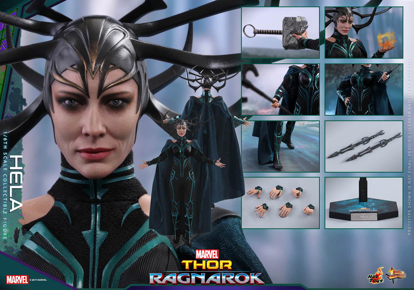 Foto 3 pulgar | Hela 1/6 Hot Toys Thor Ragnarok