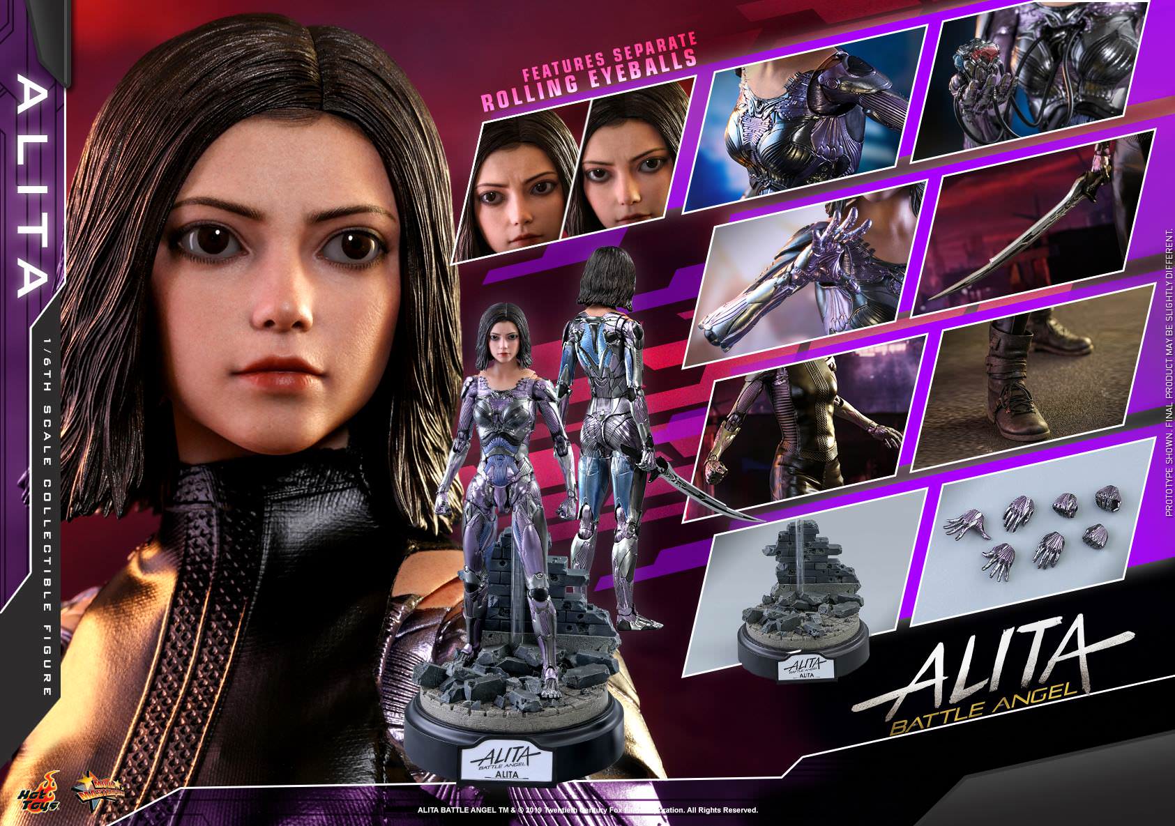 Foto 3 pulgar | Alita 1/6 Hot Toys Battle Angel