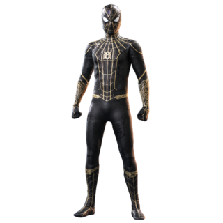 Foto 1 | Spider-Man Black And Gold Suit 1/6 Hot Toys No Way Home